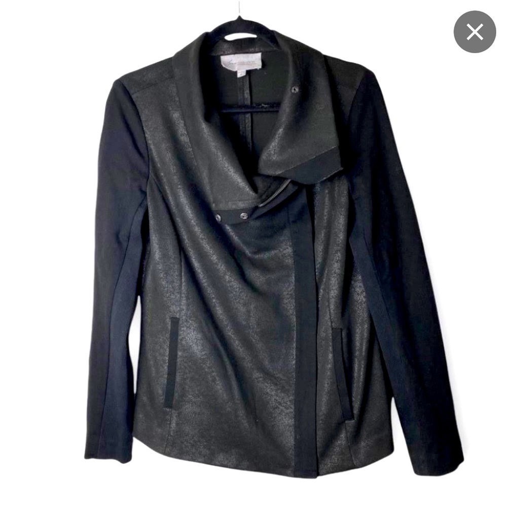 Black Vince Camuto motorcycle jacket size 3X plus in great condition